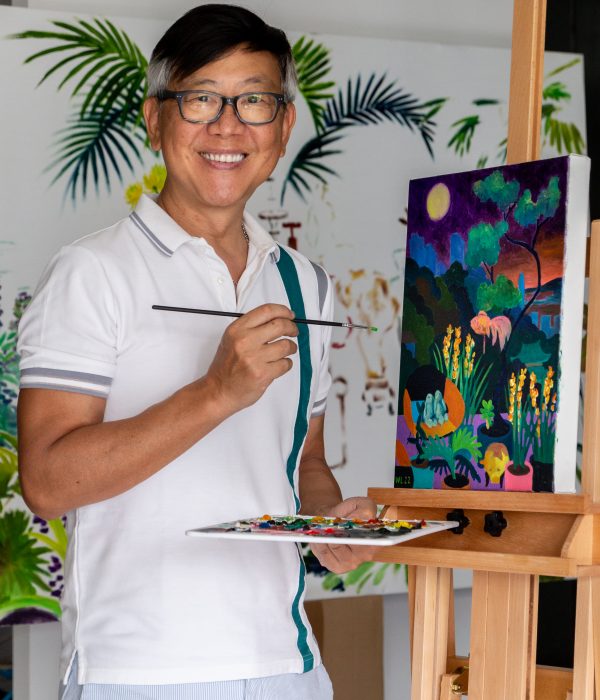 William Lim in his studio